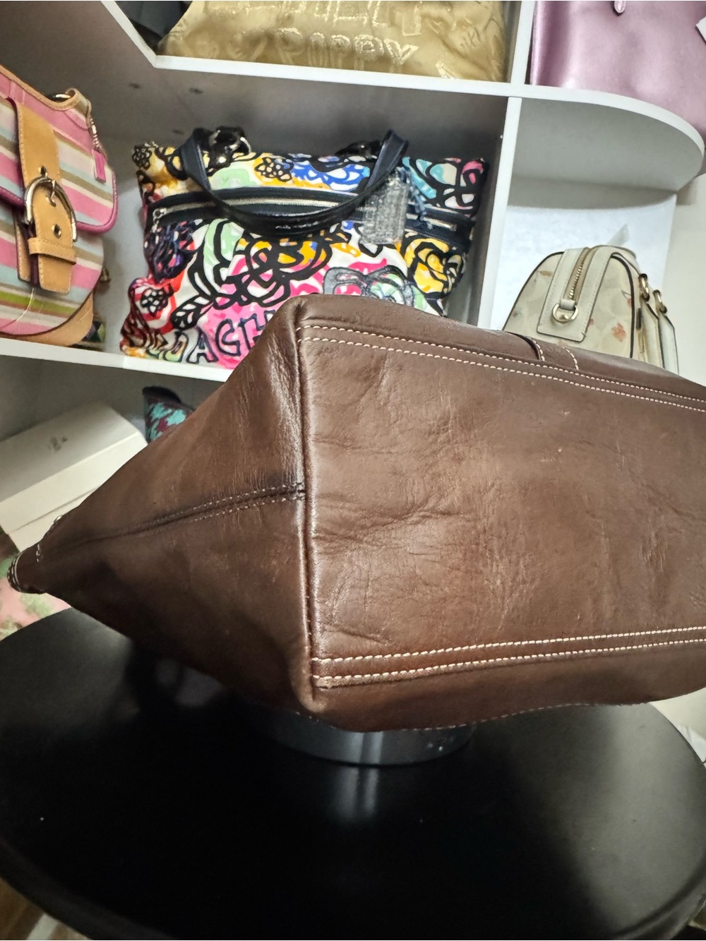 Coach Lily Legacy Turnlock Shoulder Bag - Picture 8 of 10